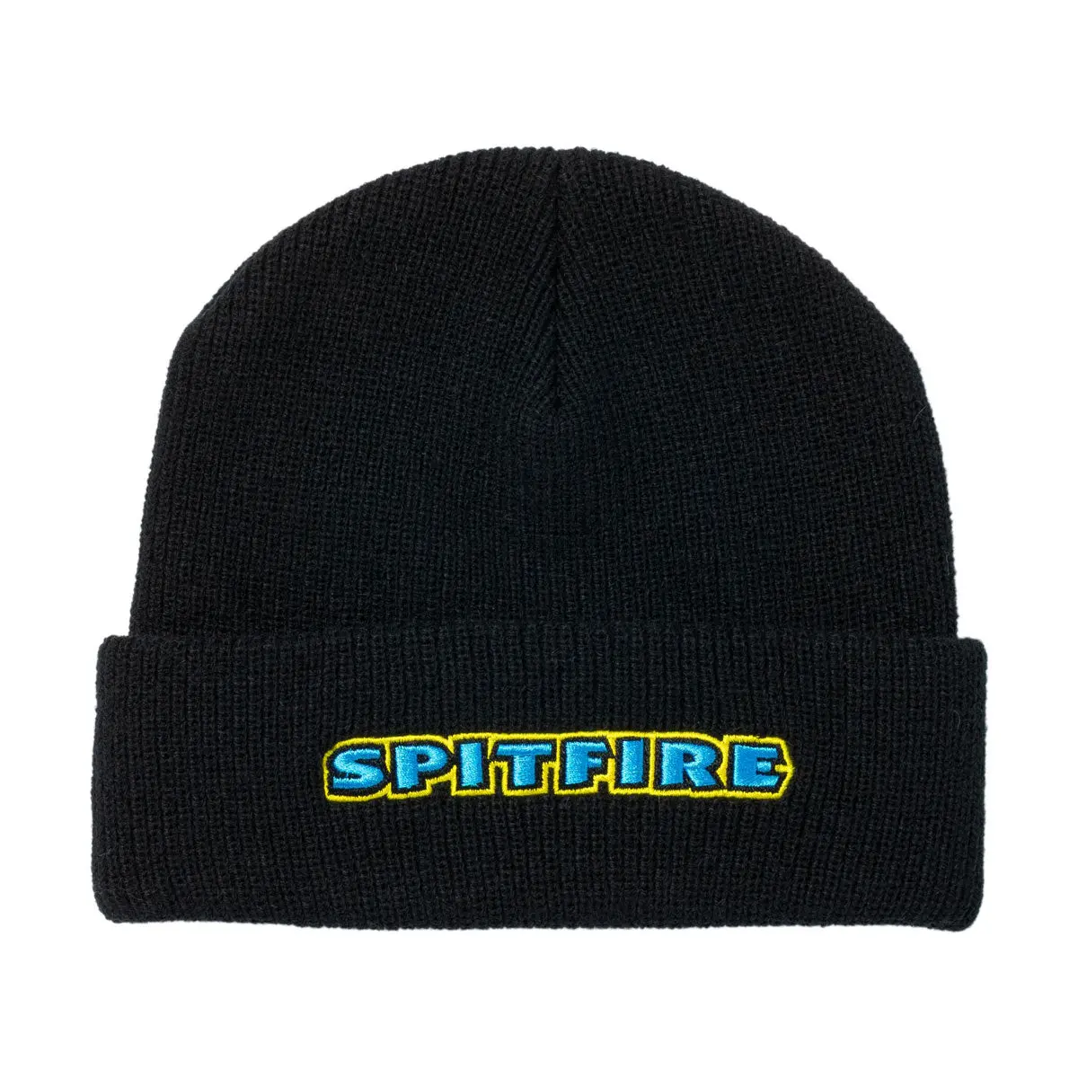 Spitfire Bighead Mushroom Script Beanie - Black/Blue/Yellow 1