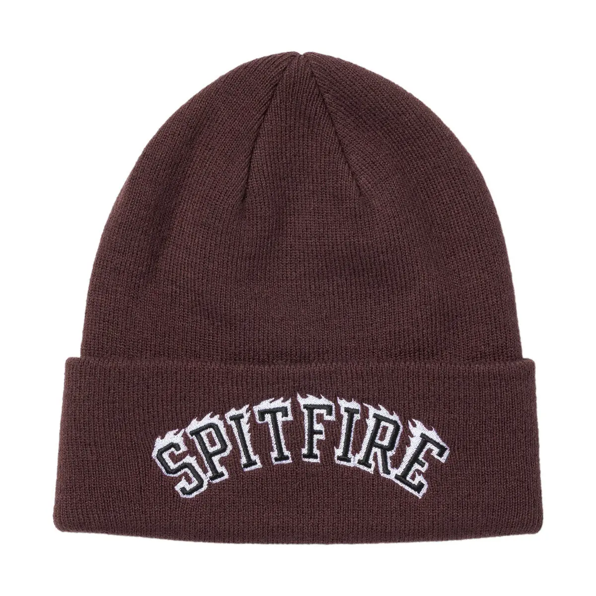 Spitfire Team Bighead Flame Script Beanie - Dark Red/Black/White 1
