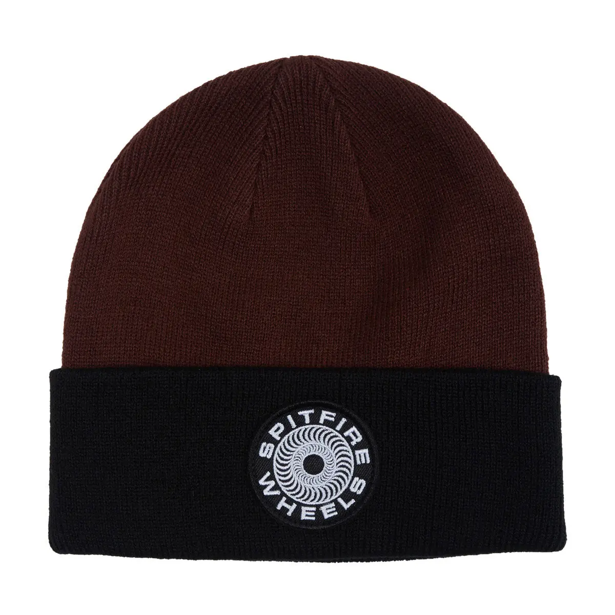 Spitfire Classic '87 Swirl Patch Beanie - Black/Dark Red 1
