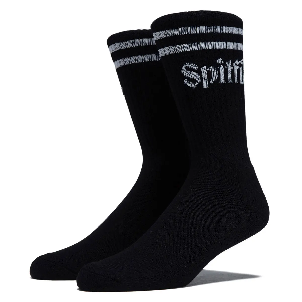 Spitfire Molotov Script Socks - Black/White 1