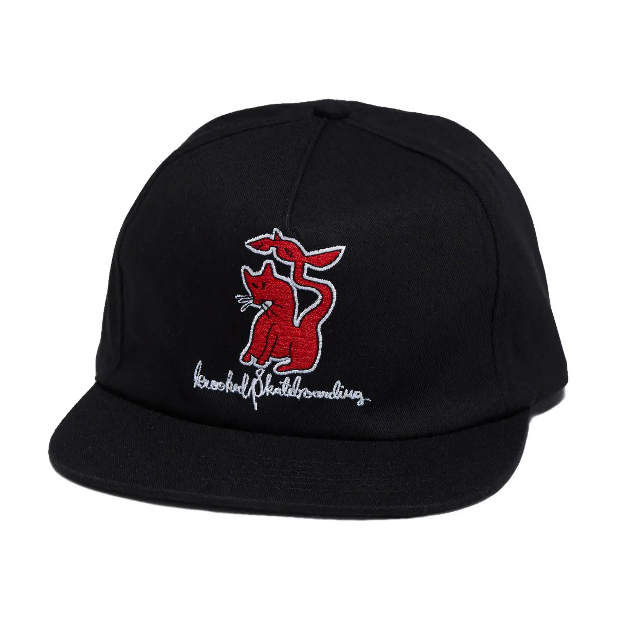 Krooked Kat Serpent Hat - Black/Red 1