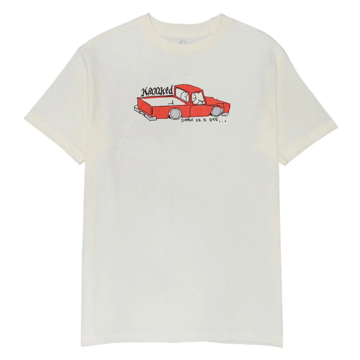 Krooked Double Ok T-Shirt - Cream/Multi Color 1