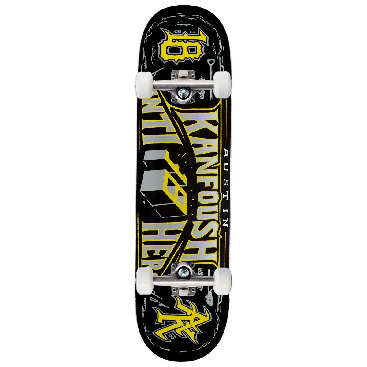 Anti-Hero Kanfoush Customs Skateboard Complete - Black - 8.25" 1
