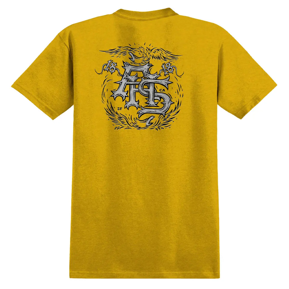 Anti-Hero Customs T-Shirt - Heather Mustard 1