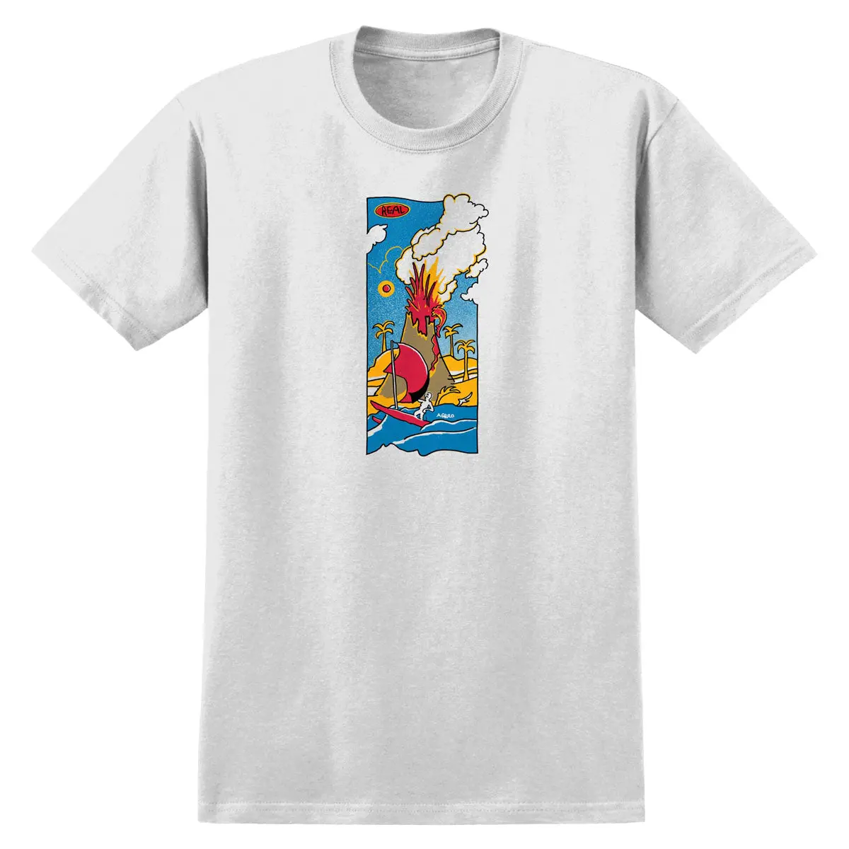 Real Volcano T-Shirt - White 1