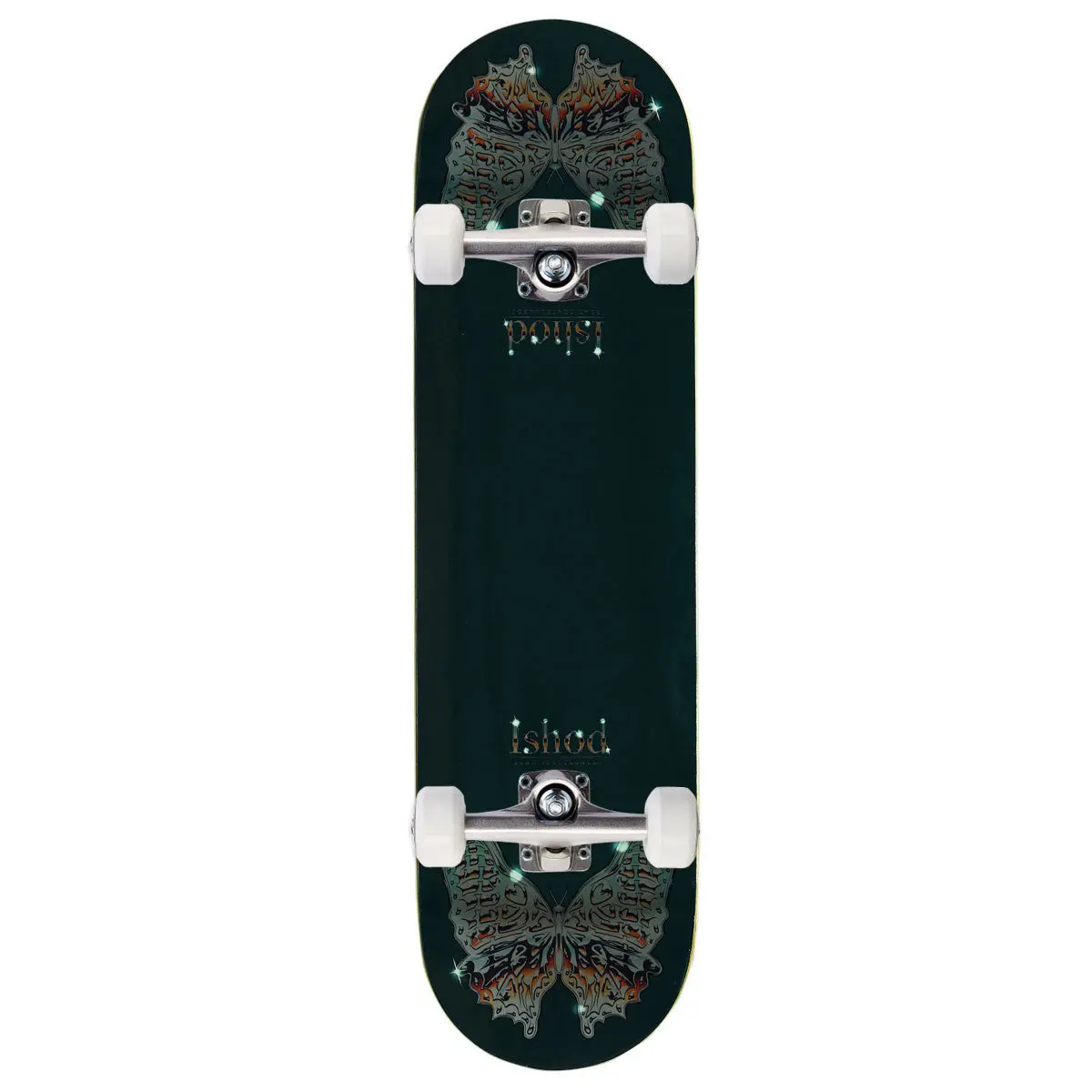 Real Ishod Mariposa Chrome Redux Twin Tail Skateboard Complete - Green - 8.50" 1