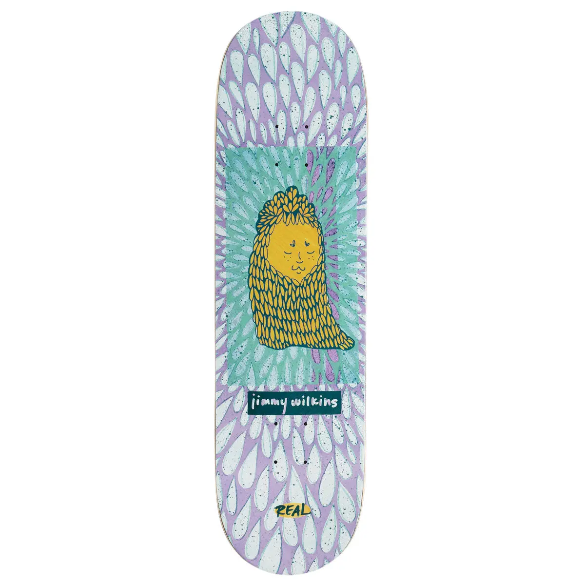 Real Wilkins Echoes Skateboard Deck - Purple - 8.50" 1