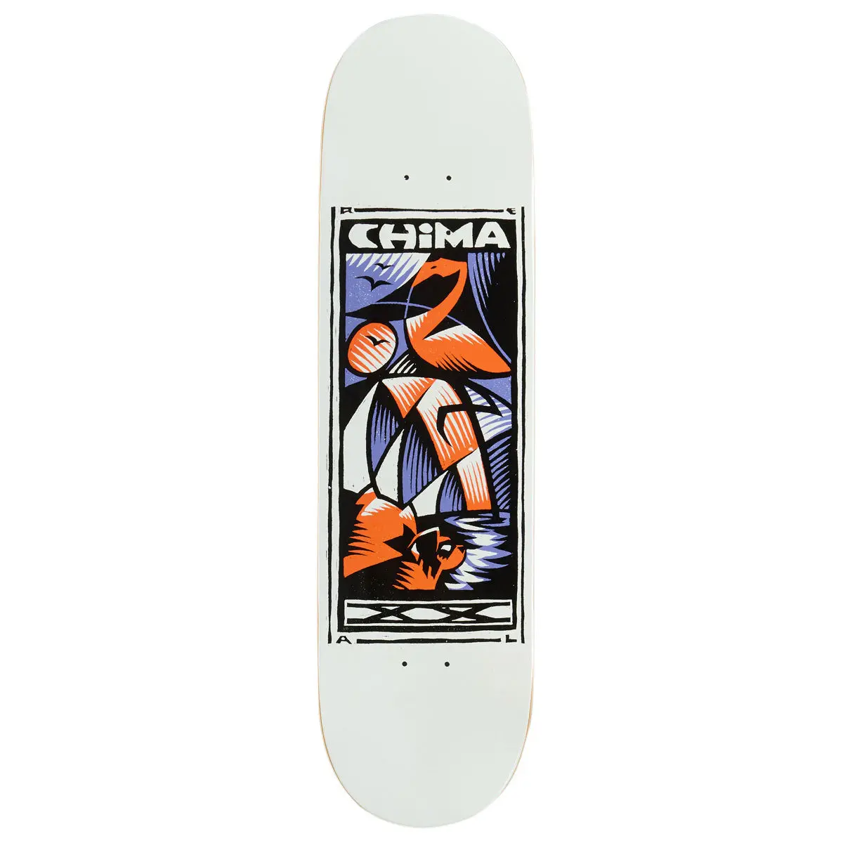 Real Chima 20 Years Skateboard Deck - White - 8.25" 1