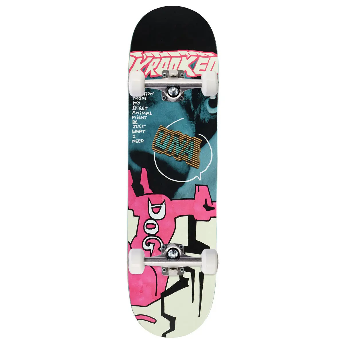 Krooked Una Spiret Animal True Fit Skateboard Complete - 8.50" 1