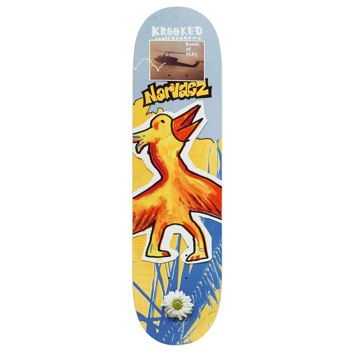 Krooked Narvaez Burds Skateboard Deck - 8.38" 1