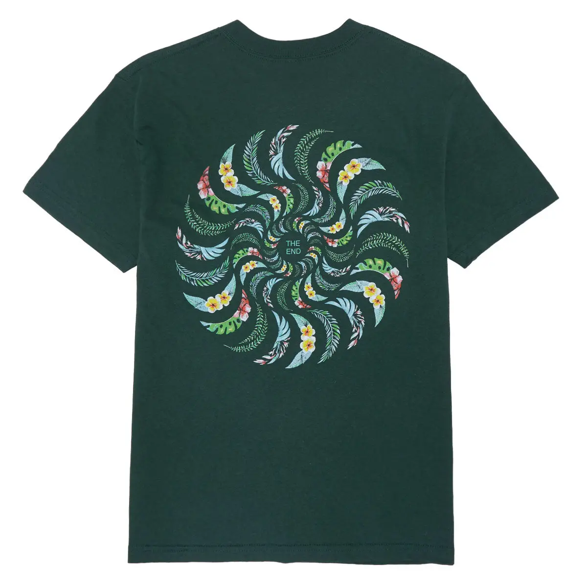 Spitfire Floral Classic Swirl T-Shirt - Forest 1
