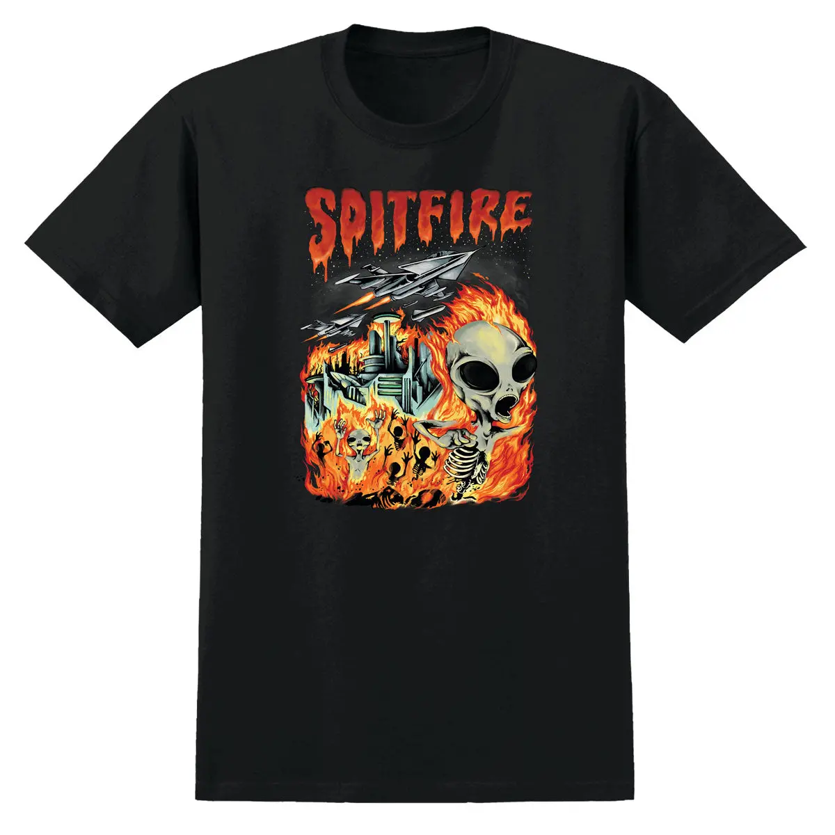 Spitfire Invasion T-Shirt - Black 1