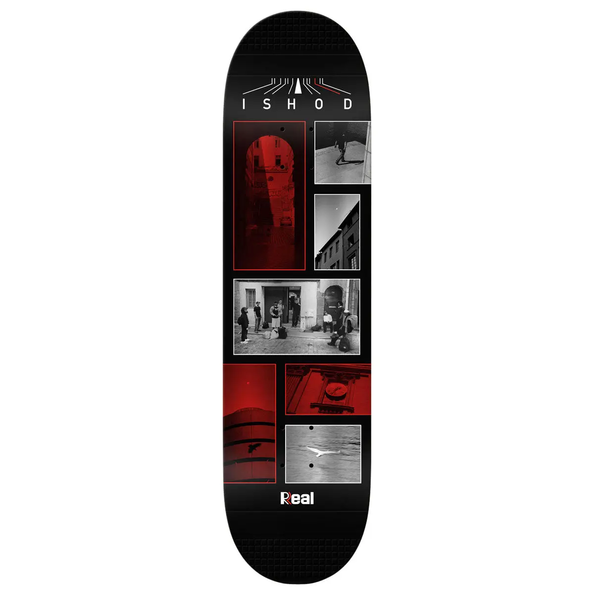 Real Ishod Photos Twin Tail Slick Skateboard Deck - Black - 8.30" 1