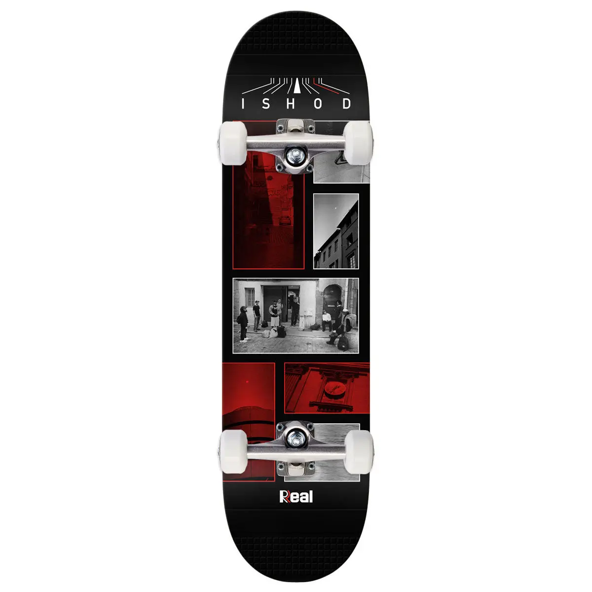 Real Ishod Photos Twin Tail Slick Skateboard Complete - Black - 8.30" 1