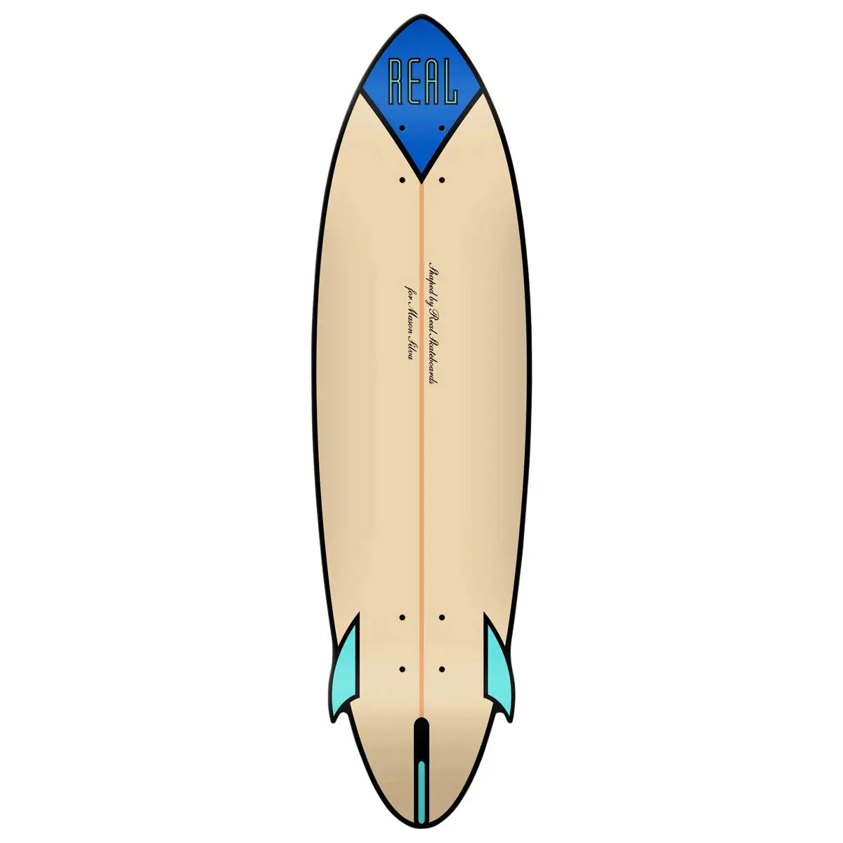 Real Mason Speed Egg Shaped Skateboard Deck - 9.25" 1