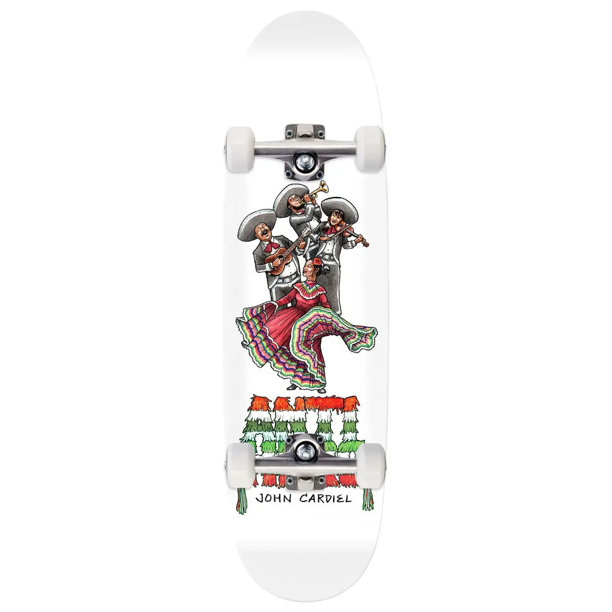 Anti-Hero Cardiel Liberdad Skateboard Complete - White - 9.18" 1