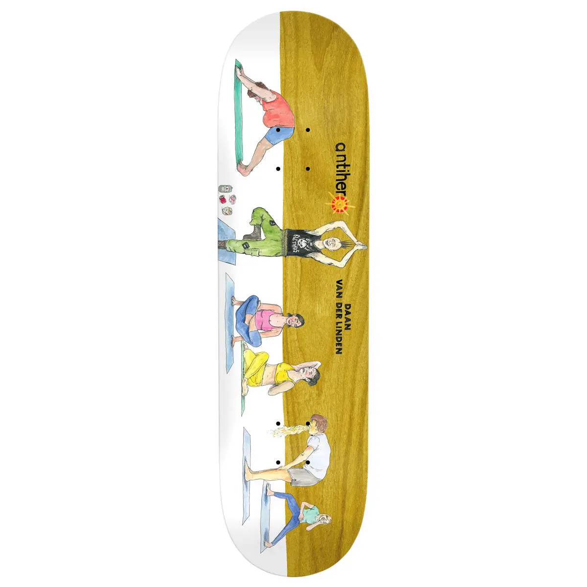 Anti-Hero Daan I Farted In Yoga Class Skateboard Deck - 8.38" 1