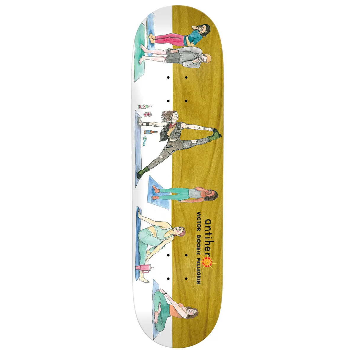 Anti-Hero Doobie I Farted In Yoga Class Skateboard Deck - 8.69" 1