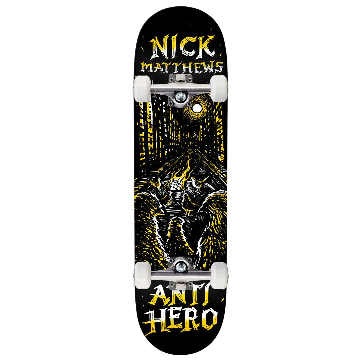 Anti-Hero Matthews Fireside Skateboard Complete - Black - 8.50" 1