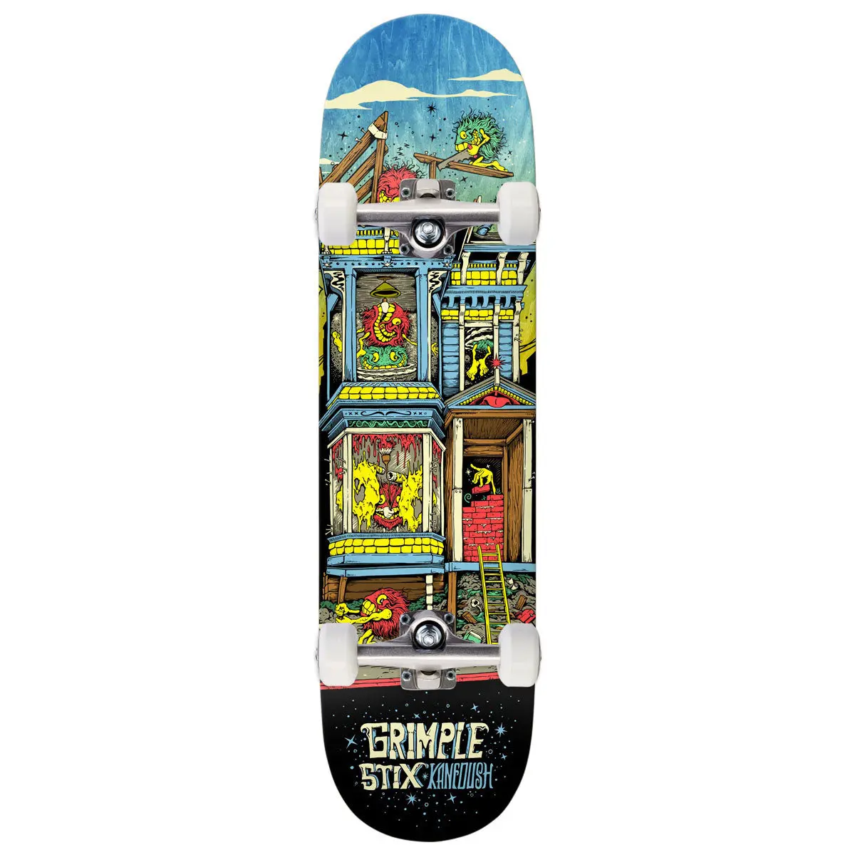 Anti-Hero Kanfoush Grimple Stix Victorians Skateboard Complete - 8.75" 1
