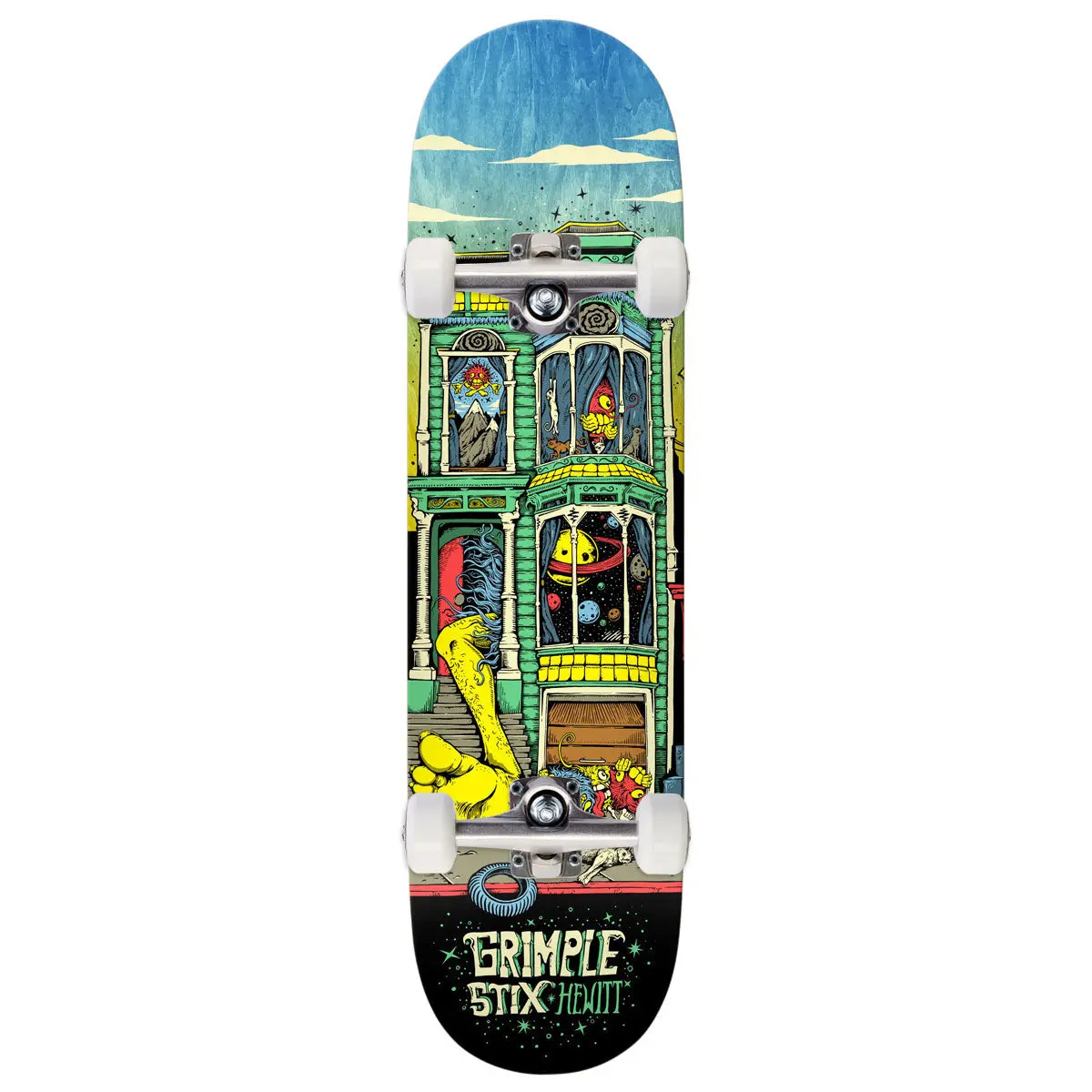 Anti-Hero Hewitt Grimple Stix Victorians Skateboard Complete - 8.50" 1