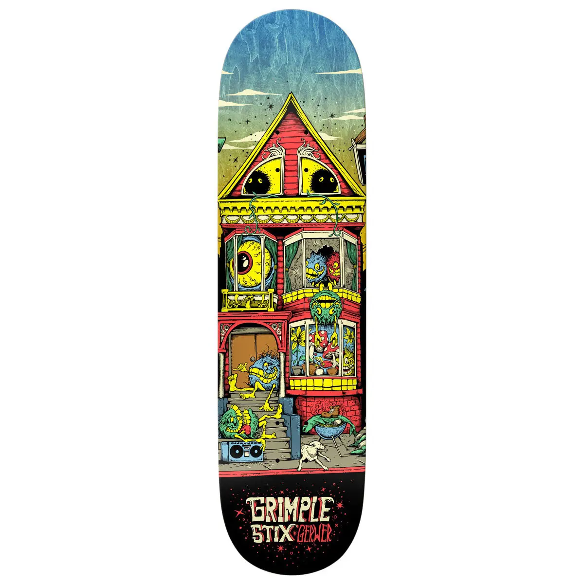 Anti-Hero Gerwer Grimple Stix Victorians Skateboard Deck - 8.25" 1