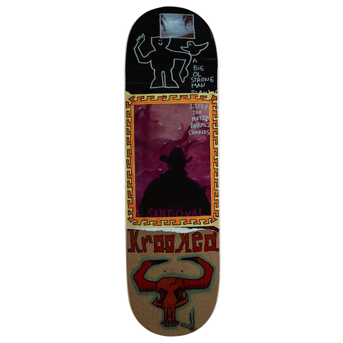 Krooked Sandoval Gun Slinger Skateboard Deck - 9.00" 1