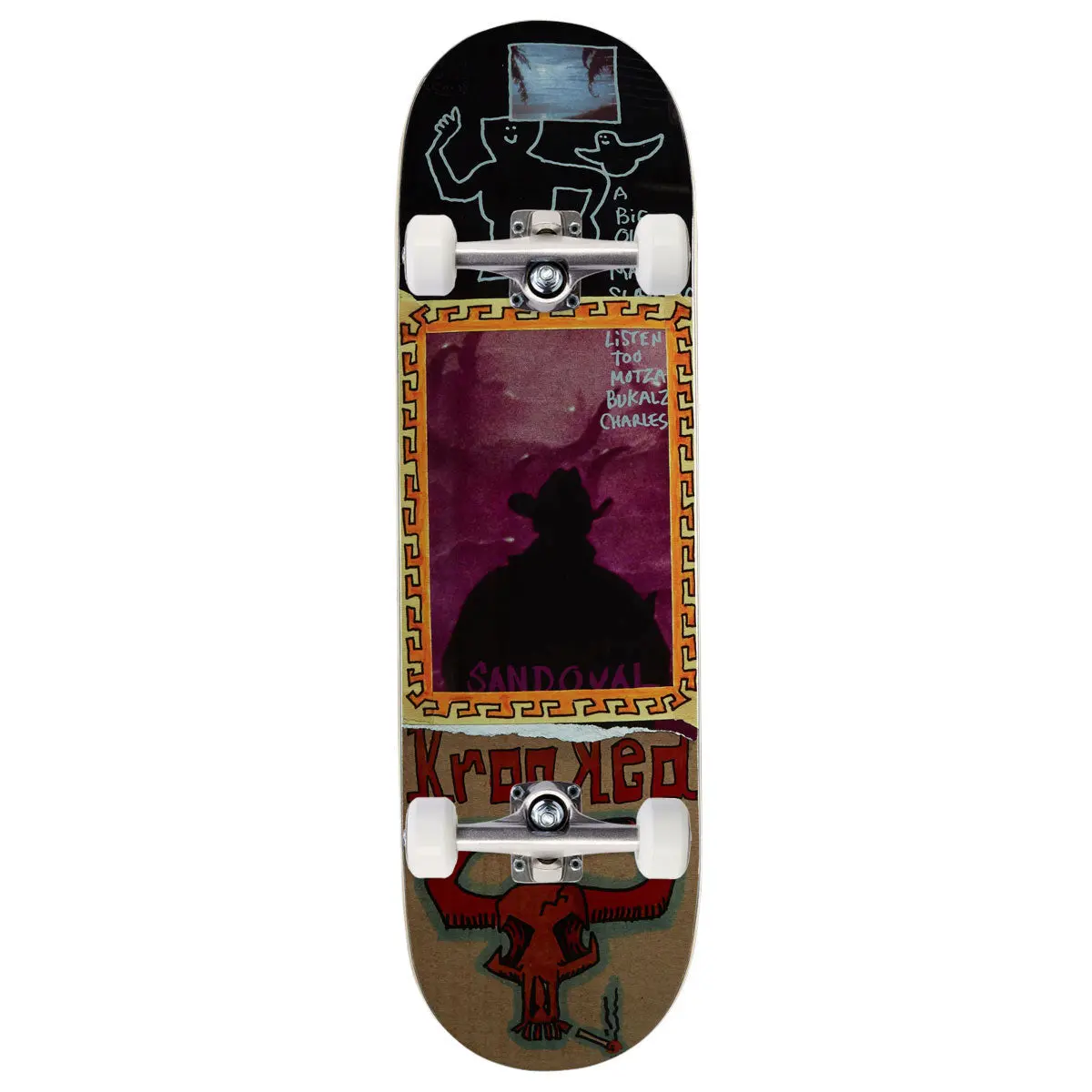 Krooked Sandoval Gun Slinger Skateboard Complete - 9.00" 1