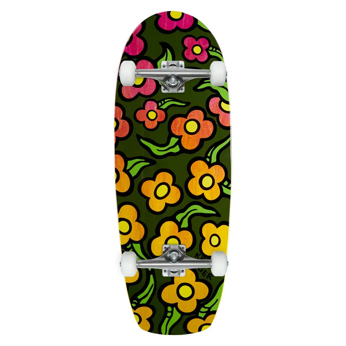 Krooked Team Zogger Widstyle Flowers Skateboard Complete - 10.75" 1