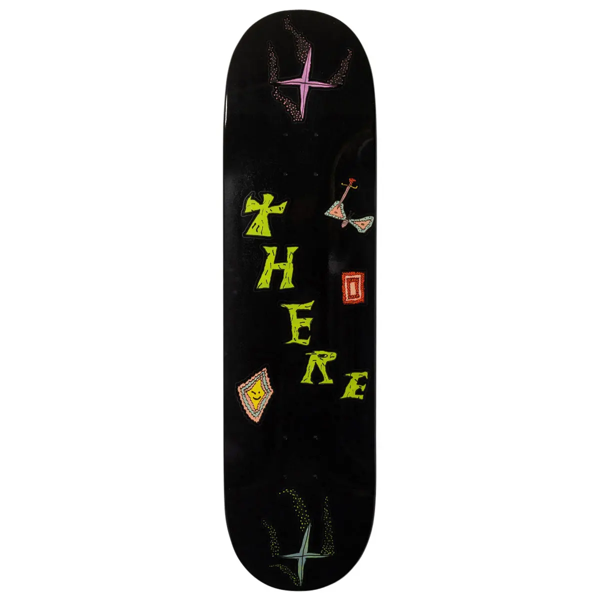 There Team Moth Skateboard Deck - Black - 8.25" 1