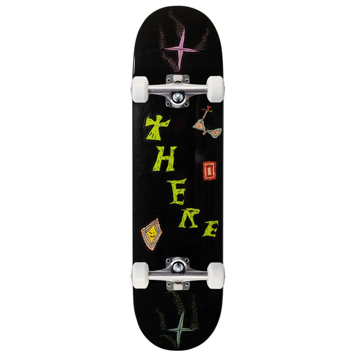 There Team Moth Skateboard Complete - Black - 8.25" 1