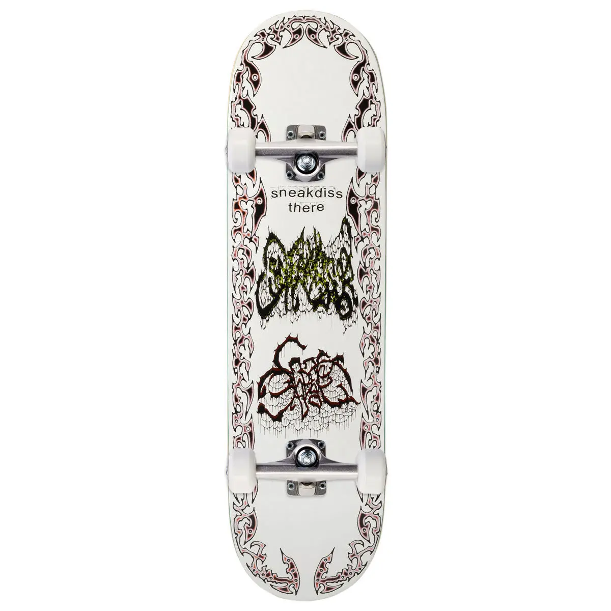 There Team Sneakdiss Battle Ship Skateboard Complete - White - 8.50" 1
