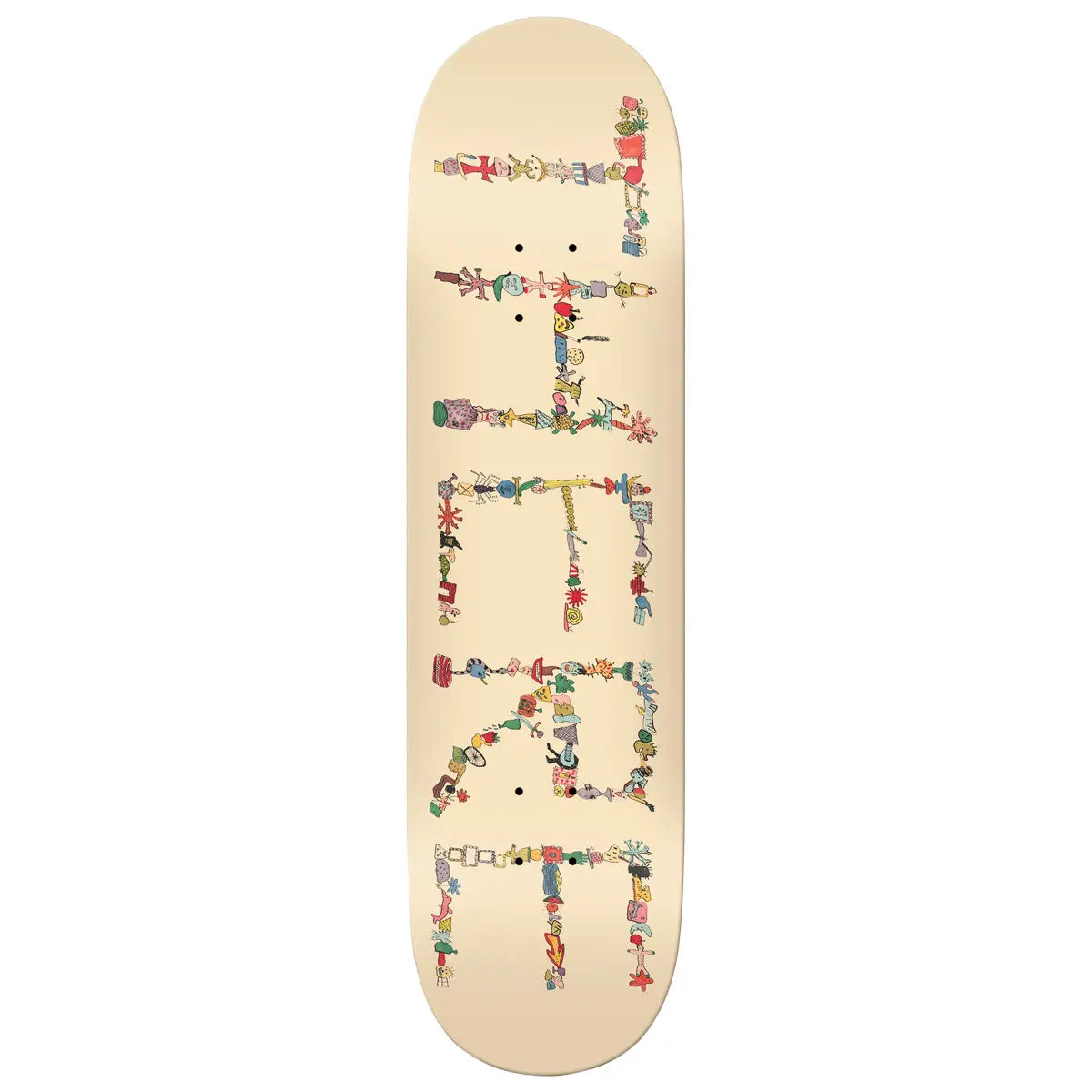 There Team Detritus Skateboard Deck - Beige - 8.12" 1