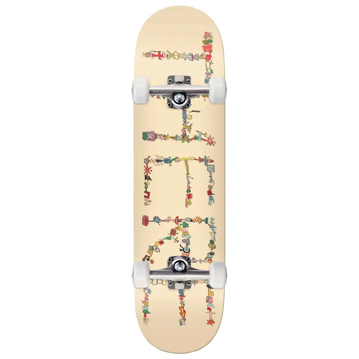 There Team Detritus Skateboard Complete - Beige - 8.12" 1