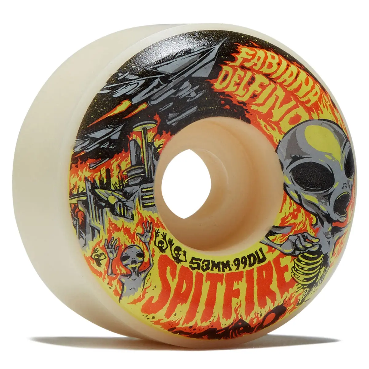 Spitfire Fabiana Invasion F4 99D Conical Full Skateboard Wheels - Natural - 53Mm 1