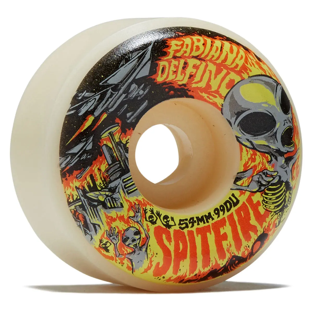 Spitfire Fabiana Invasion F4 99D Conical Full Skateboard Wheels - Natural - 54Mm 1