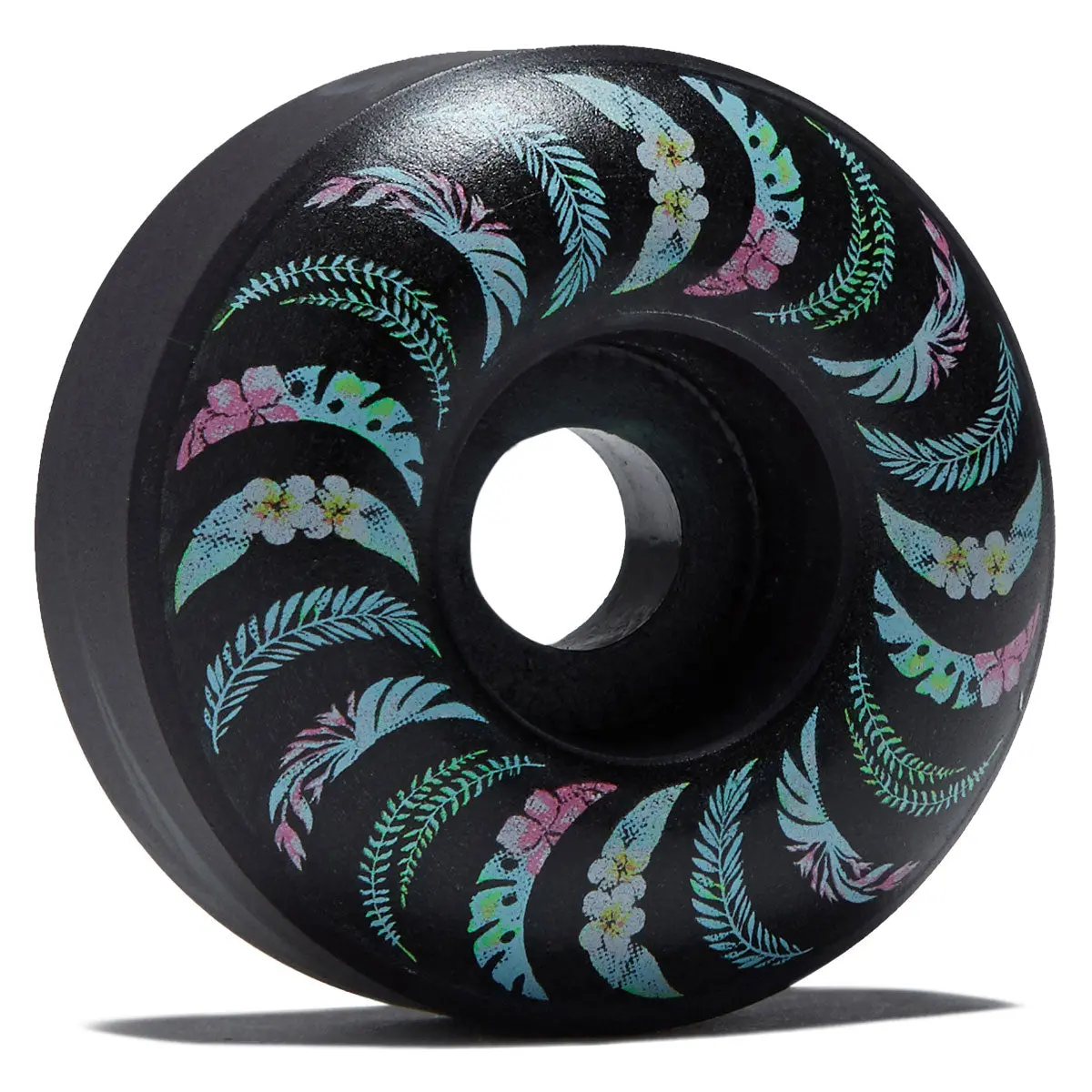Spitfire Team Floral F4 99D Classic Skateboard Wheels - Teal/Black Swirl - 53Mm 1