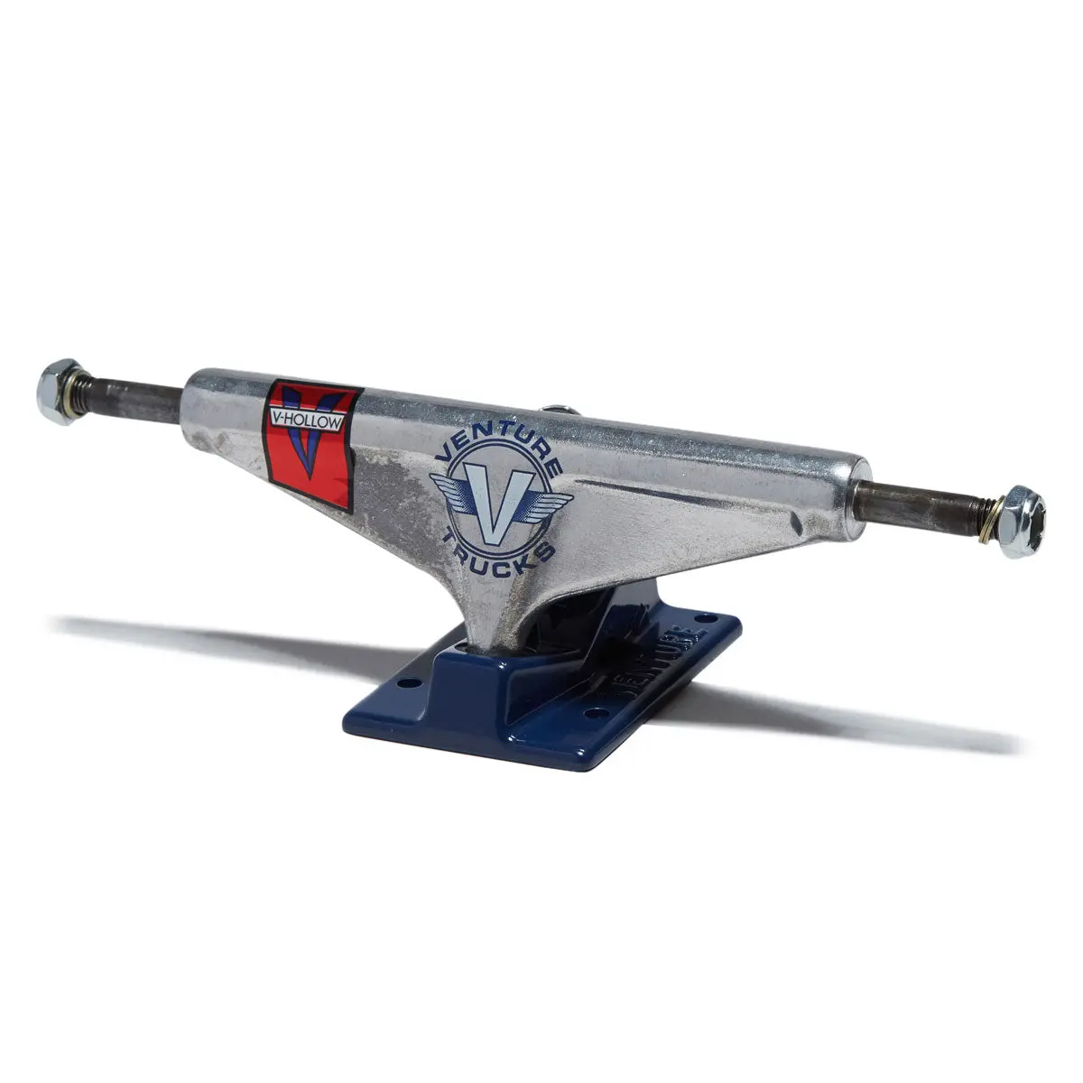 Venture Wings Team Hollow Edition Skateboard Trucks - Polished/Blue - 5.6 1