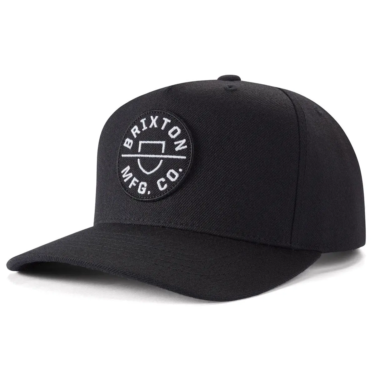 Brixton Crest C Mp Snapback Hat - Black 1