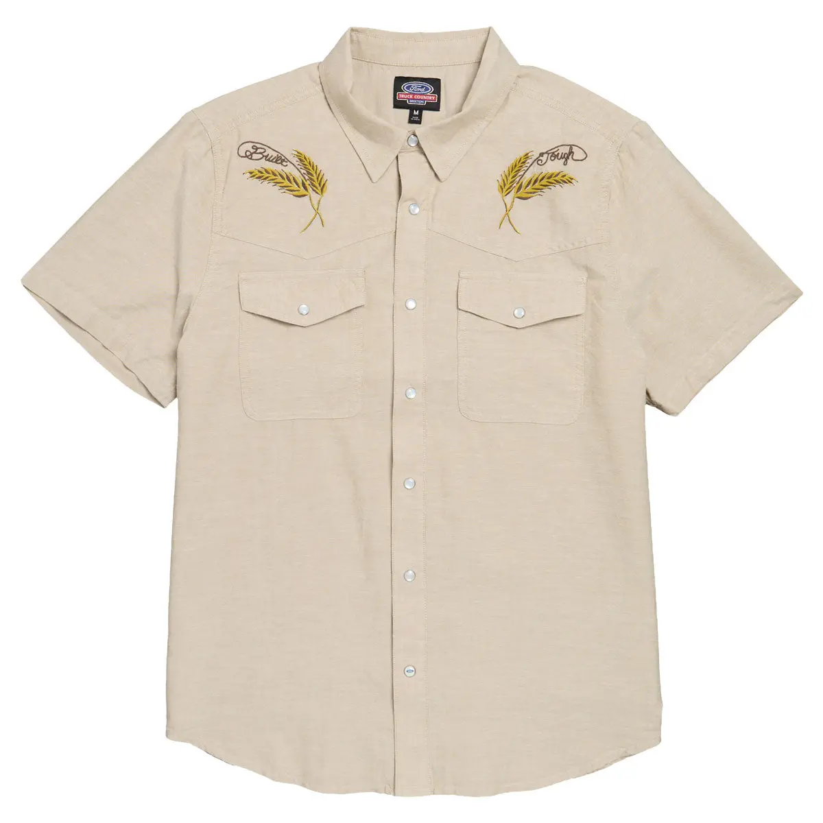 Brixton X Ford Western Shirt - Khaki 1