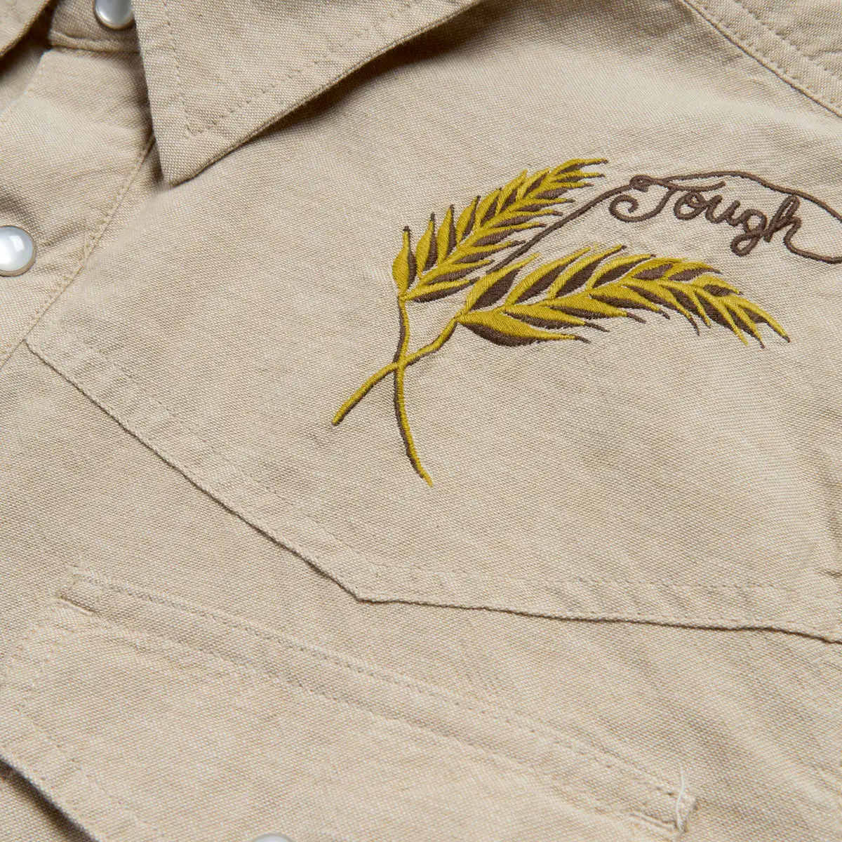 Brixton X Ford Western Shirt - Khaki 3