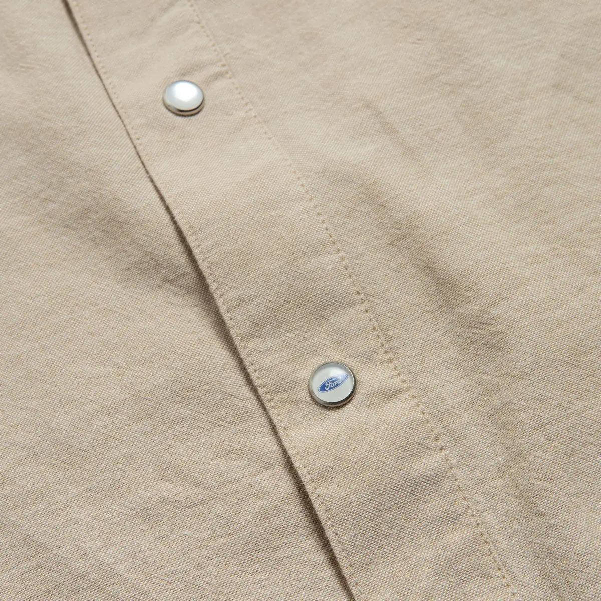 Brixton X Ford Western Shirt - Khaki 4