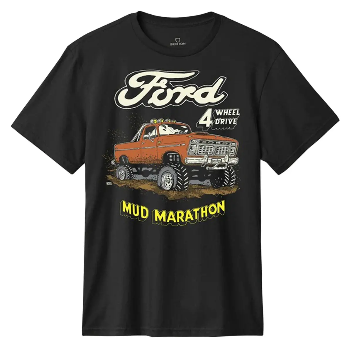 Brixton X Ford Mud Marathon T-Shirt - Burnt Rubber 1