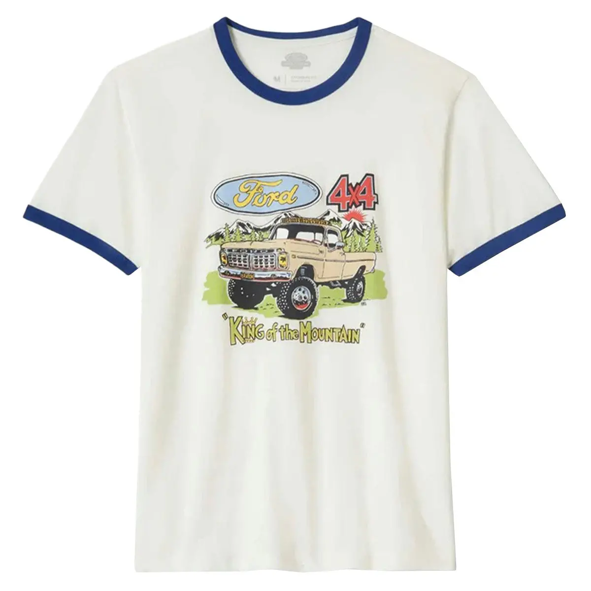 Brixton X Ford King Of The Mtns Ring T-Shirt - Wimbleton White 1