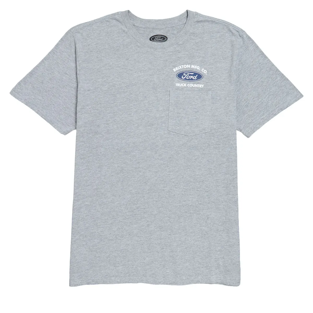 Brixton X Ford Truck Country Pocket T-Shirt - Heather Grey 1