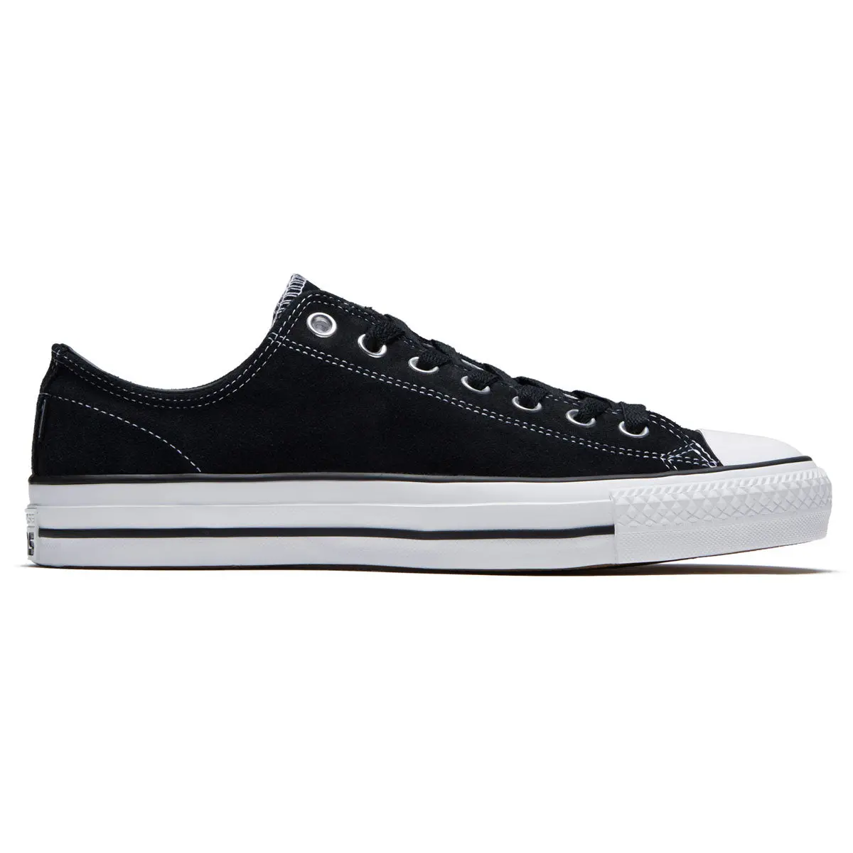 Converse Chuck Taylor All Star Pro Suede Ox Shoes - Black/Black/White 1