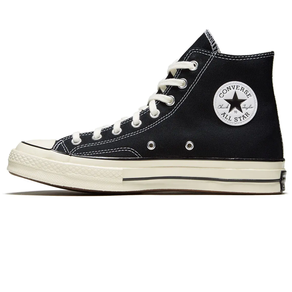Converse Chuck 70 Hi Shoes - Black/Black/Egret 2