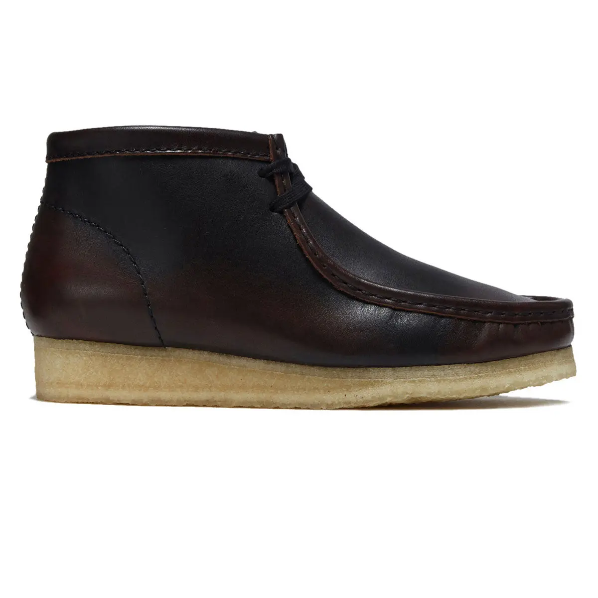 Clarks Wallabee Boots - Dark Tan Combi 1