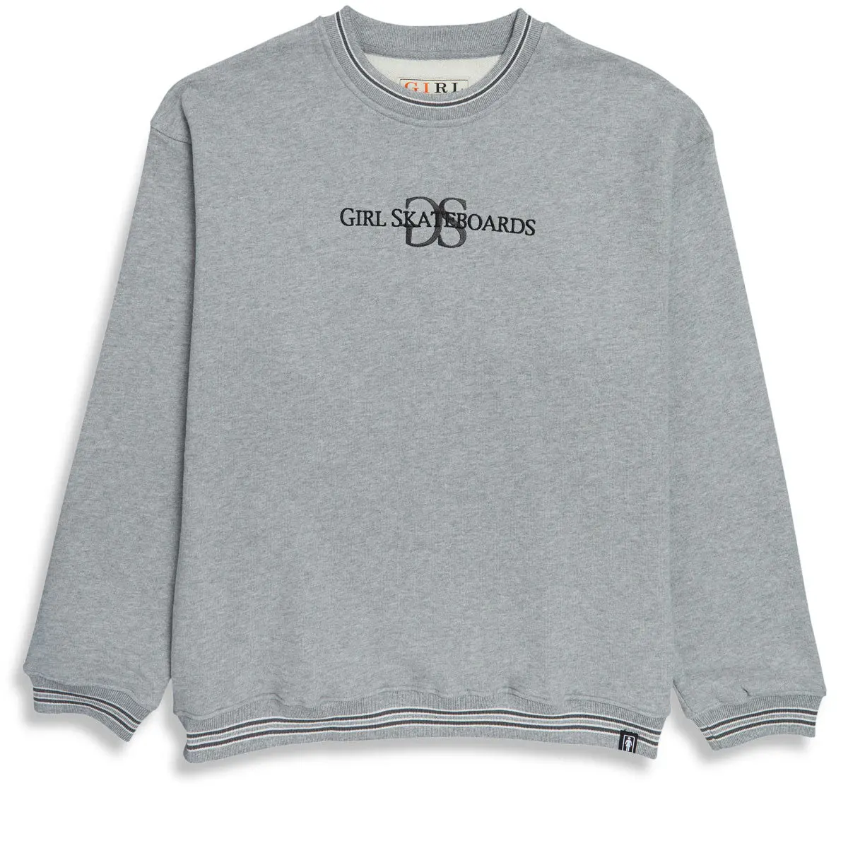 Girl Gs Embroidered Crewneck Sweatshirt - Grey 1