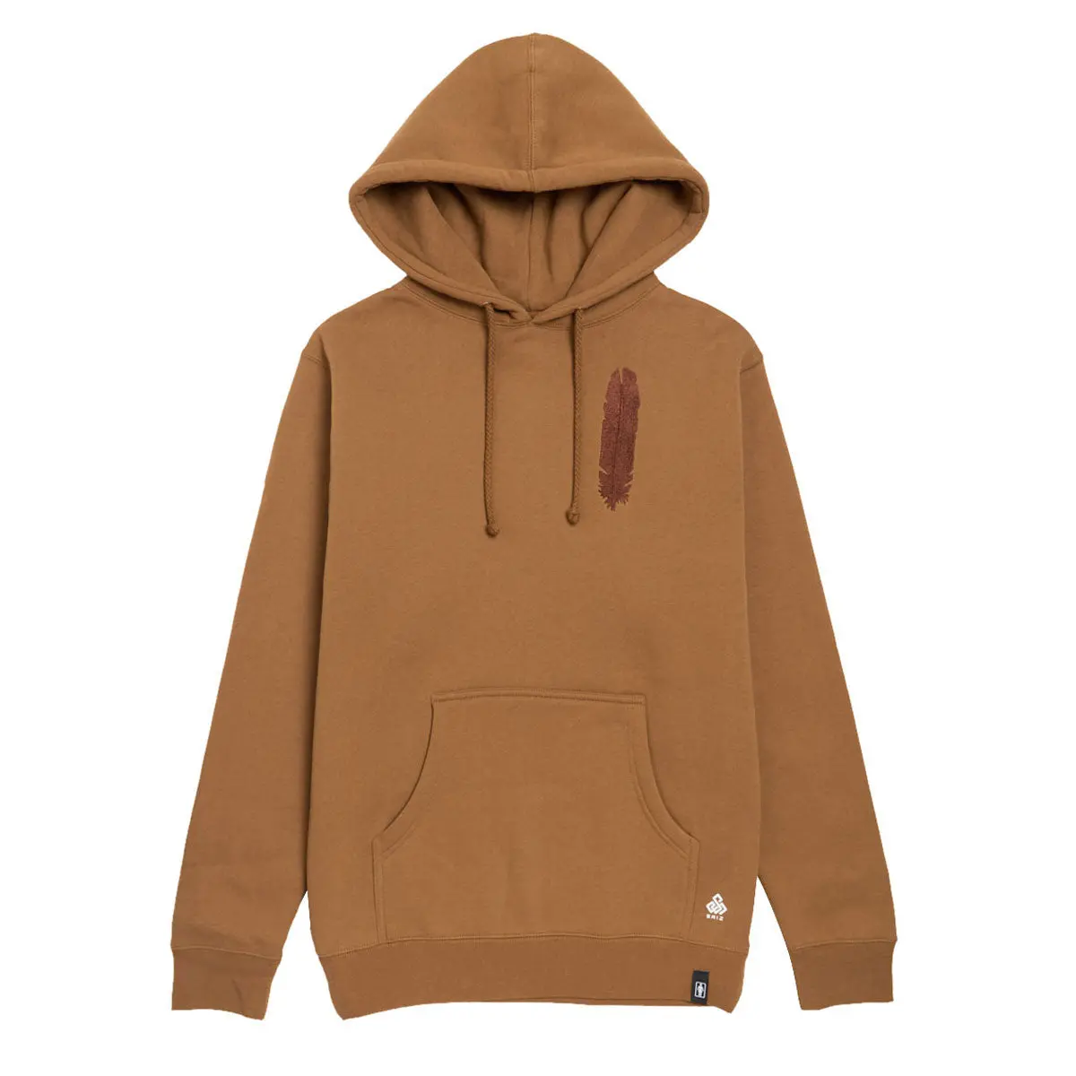 Girl Feather Heavy Hoodie - Saddle 1